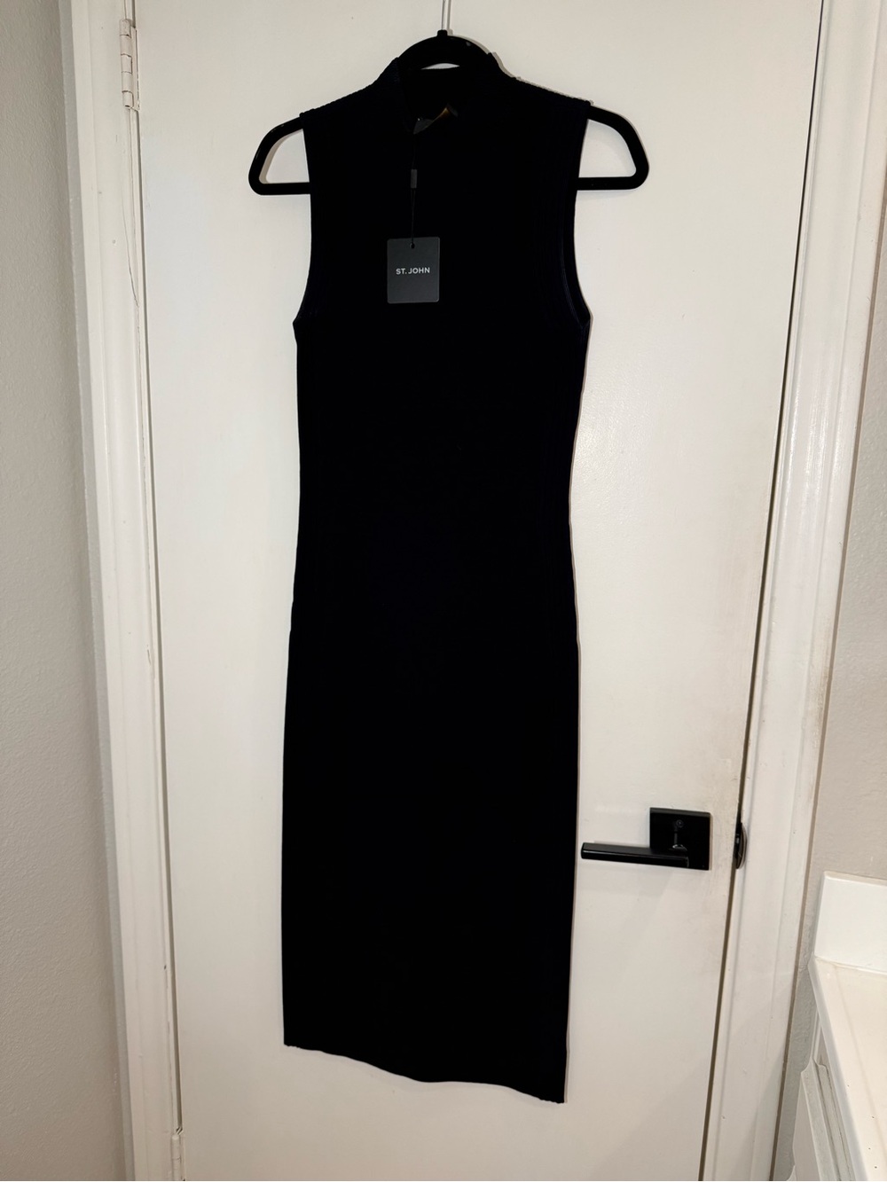 NWT St. John Mock Navy Collar Dress | Size Small | Retail $895